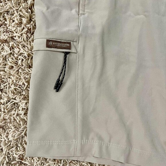 Legendary Outfitters Men’s Soft Cargo Tech Shorts Tan, Size 36 (New) - Picture 7 of 12